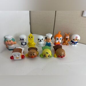 Vintage Anpanman Gashapon Mini Figure Set - 12 pieces